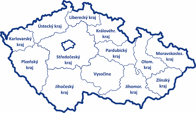 Mapa ČR