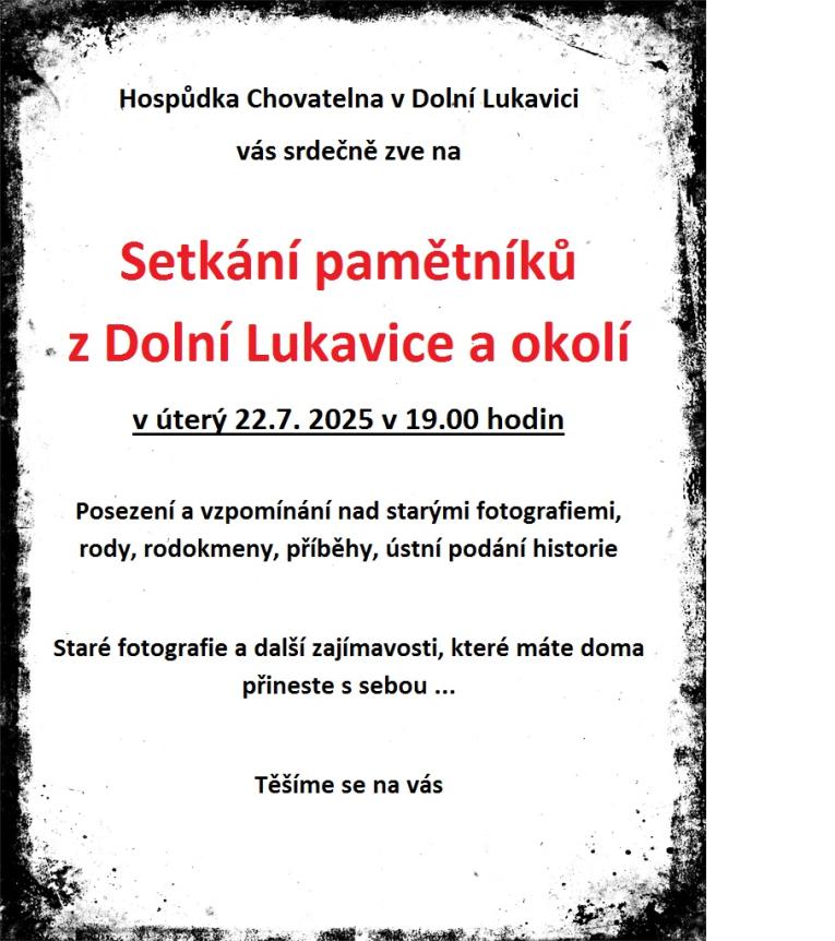 setkání pamětníků